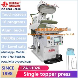 China Cotton 1ph Trouser Pressing Machine Touch Screen Plc wholesale
