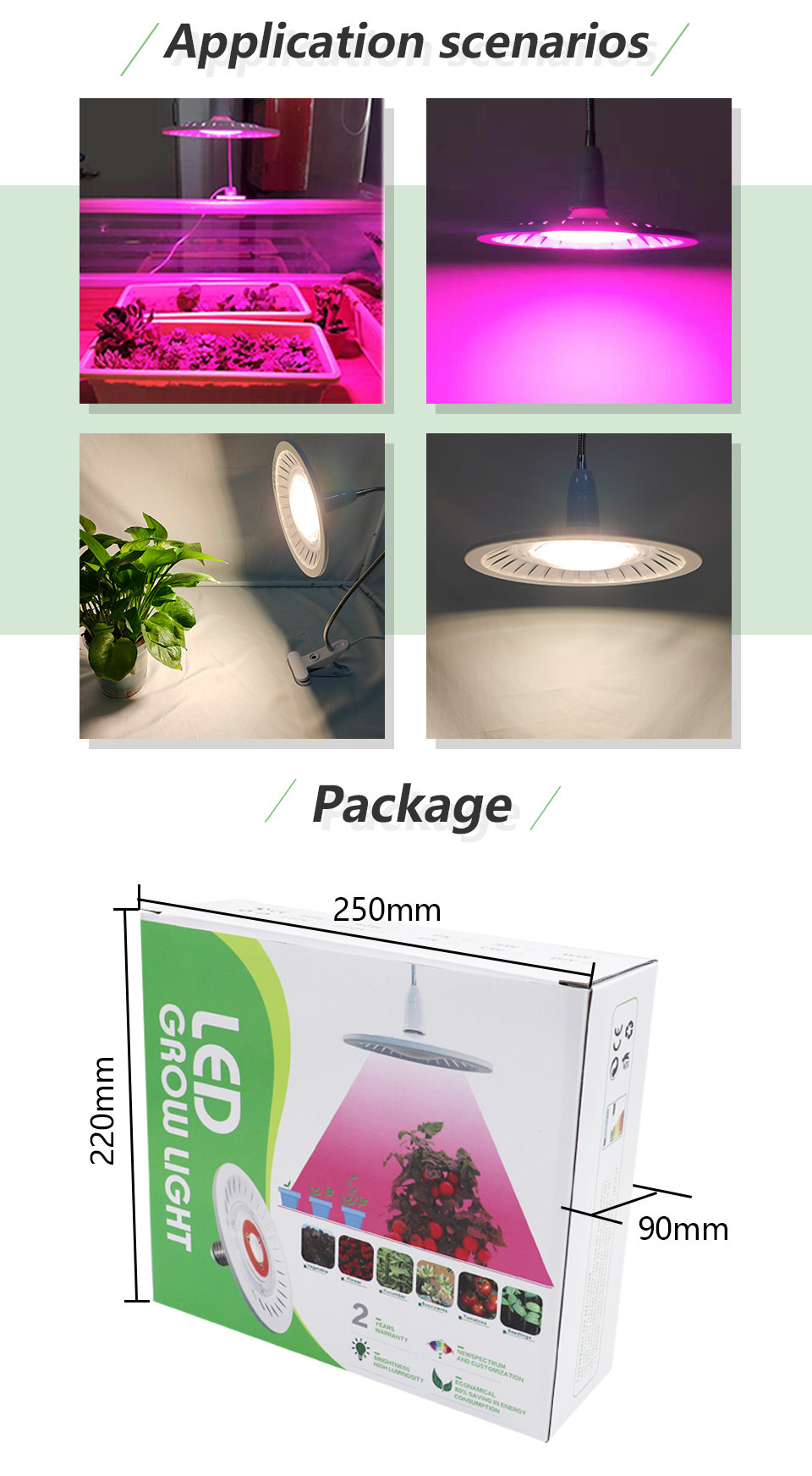 AC110V 220V Full Spectrum Cob Led Aluminum Material For Indoor Greenhouse