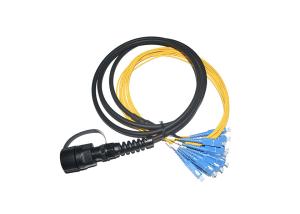 China Corrosion Resistant MPO MTP Patch Cord , MPO Fiber Optic Cable IP68 Protection wholesale