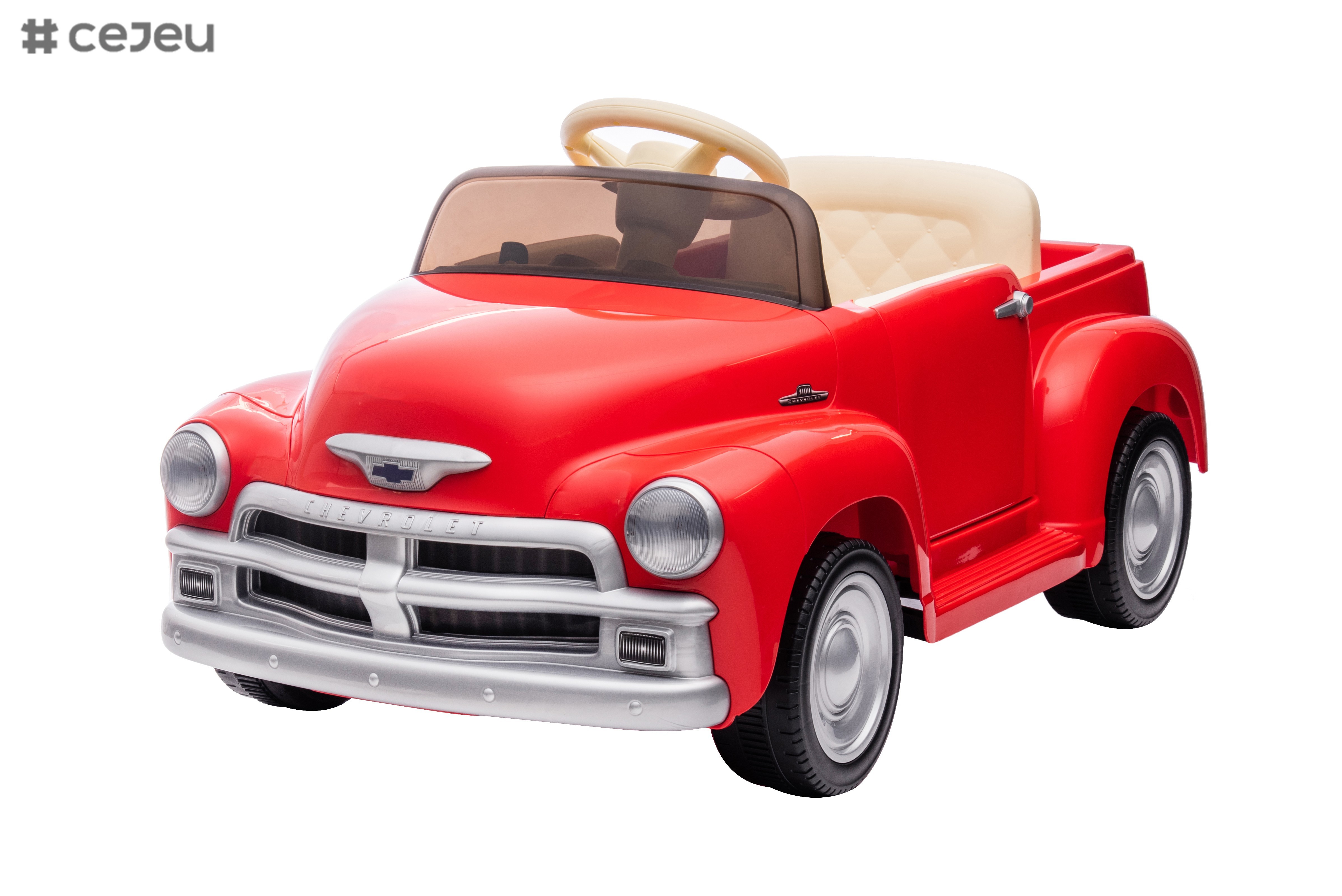 Licensed Chevrolet Silverado 12V Kids Electric Powered Ride on Toy Car with Remote Control & Music Player,