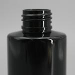 150ml Black Flat Shoulder PET Cosmetic Lotion Bottle