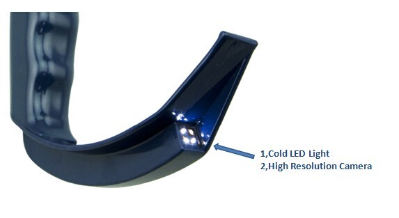 Smart Anti - Fog Portable Video Laryngoscope With Rechargeable Battery