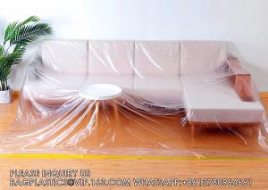 China 146/12ft Plastic Sofa Couch Cover,Furniture Covers,Waterproof Couch Covers, Couch Covers For Sectional Sofa on sale