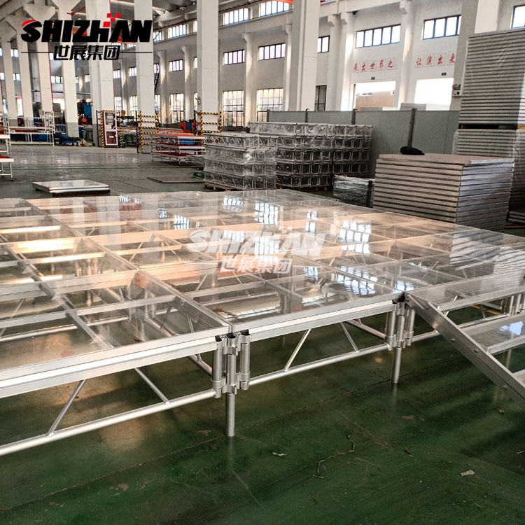 Aluminum Adjustable Portable 4x4 Acrylic Outdoor Music Stage