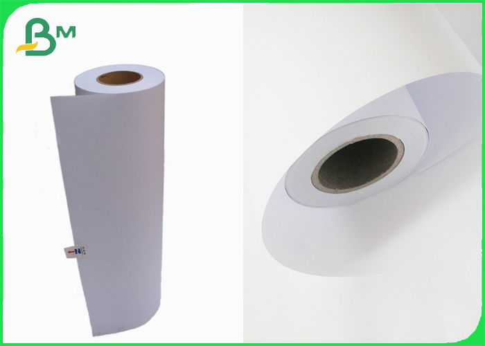 80GSM Flat And Smooth 36 / 48 Inch Engineering CAD Paper Roll 50M / 150M