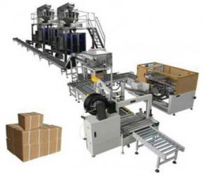 China Electric Multi Packing Machine Automatic Case Packing And Robot Palletizer Machine Line wholesale