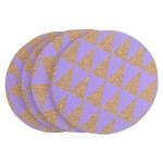 Colorful Odorless 4 Inch Round Cork Coasters BSCI Naturally Absorbent Coasters