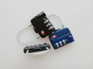 China Easy Operate TSA Cable Luggage Lock , Zinc Alloy 3 Digit Combination Lock wholesale
