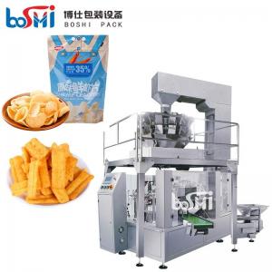 China Automatic Snack Chips Dried Beef Meat Food Stand Up Pouch With Zipper Packing Machine on sale