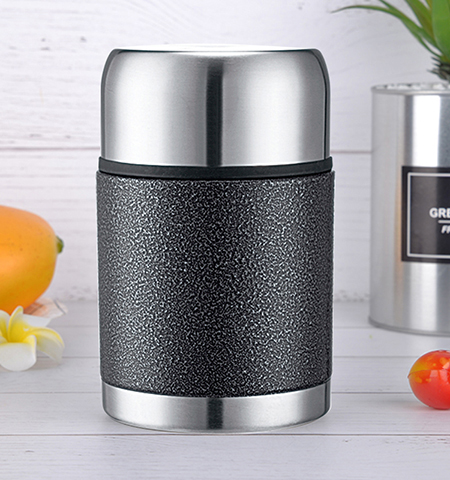 500Ml Double Wall Vacuum Food Container Stainless Steel Straight Vacuum Food Termos Soup Box