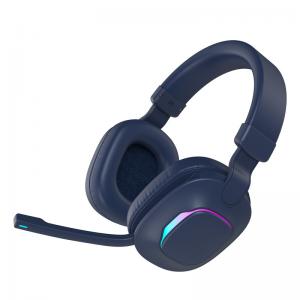 China Low Latency Gaming Wireless Headphones Invisible Boom Bluetooth V5.2 With RGB Light wholesale