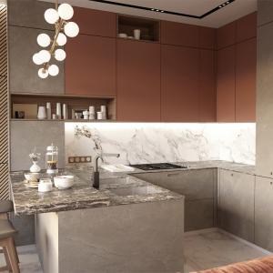 China PVC Cupboard Design PVC Kitchen Cabinets 20mm Quartz Stone wholesale