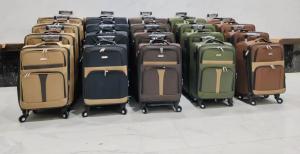 China Soft Fabric Trolley Luggage Set Customized Logo Spinner Lightweight Wholesale Cheap Suitcases Sets wholesale