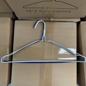 China Steel Wire Dress Shirt Hangers , Dry Cleaner Slim Clothes Hangers Size Optional on sale