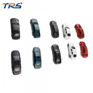 China 1:100 scale ABS plastic model painted car model toy 4-4.8cm for architectural miniature kits wholesale