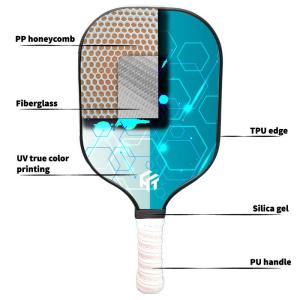 China USAPA Pickleball Paddle Set Light Weight High Rebound Professional Frosted Glass Fiber wholesale
