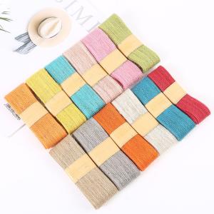 China Orang Red Green Jute Burlap Ribbon Multi Purpose Thin Burlap Ribbon wholesale