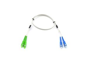 China SC / APC - SC / UPC Fiber Optic Patch Cord DX SM Waterproof Fiber Optic Pigtail Cables wholesale