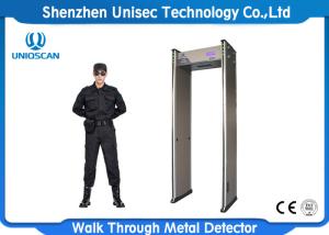 China Hotel Door Frame Metal Detector , Walk Through Metal Detector With Fireproof Material wholesale