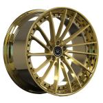Aluminum Polished 2 Piece Forged Wheels Gold Barrel Centers Disc For Audi A7 Car
