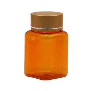 China 90ML PET Square Transparent Pill Bottle with Various Caps by Chinese Pharmaceutical Company wholesale