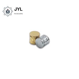 China Cylinder Aluminum Alloy Perfume Caps Anti Oxidation Matte Sliver wholesale