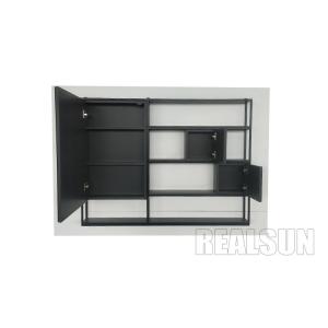 China European Style Wall Mounted Modern Bathroom Vanity Cabinets With Tempered Mirror wholesale