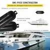 4 Ribbed Twin Eyes Boat Fender 8.5 x 27 in Boat Fenders with Pump Inflatable