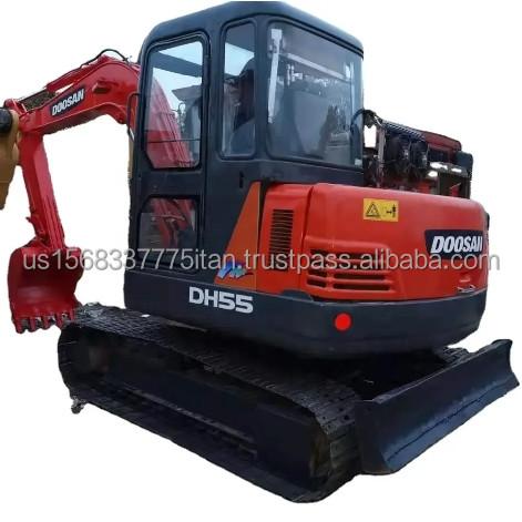 Hydraulic Construction Machine Second-hand DOOSAN DH55 Excavator with Good
