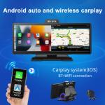 4K Android Auto ADAS WiFi Dash Cam AUX FM GPS 10.26" Car DVR CarPlay
