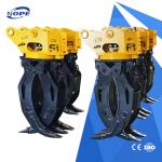 OEM Excavator Claw Attachment Rotating Rock Stone Wood Grapple Hydraulic Log