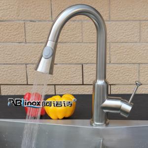 China Magnetic Kitchen 1 Handle Stainless Steel Faucet With Side Sprayer wholesale
