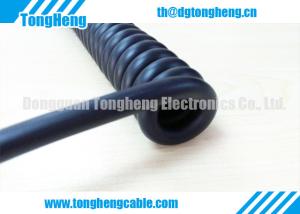 China Chemical Resistant Matt Black Retractable Cable wholesale