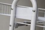 Custom potato chip metal display rack with four Wire basket White
