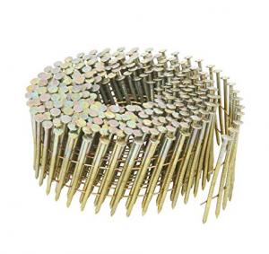 China Electro Galvanized Wire Coil Siding Nails , Diamond Point Ring Shank Roofing Nails wholesale