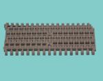ZY800FG-4 FLUSH GRID MODULAR BELTS CONVEYOR THERMOPLASTIC BELT PITCH12.7MM