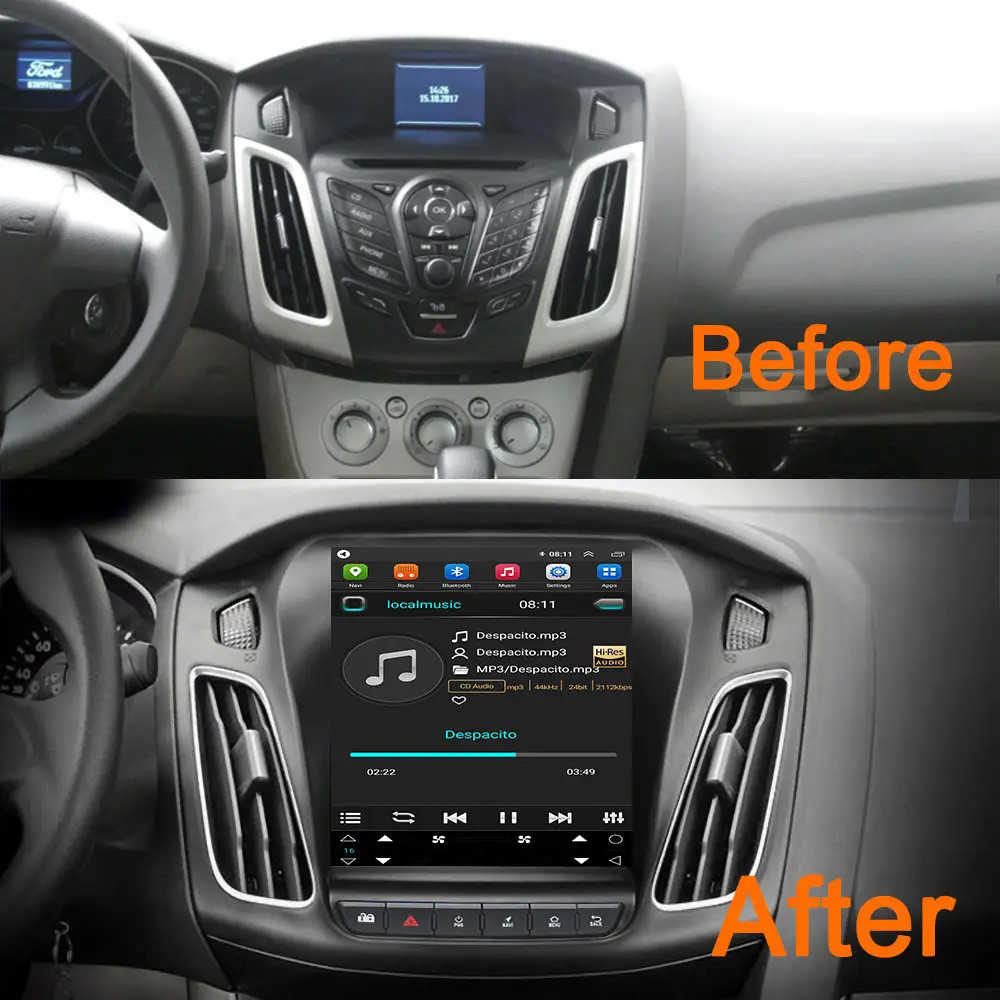 9.7inch Android 13 Car Stereo DVD Player For Ford Focus MK3 2012-2018