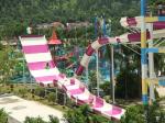 Giant Boomerang Water Slide For Family / Outdoor Water Park Equipment