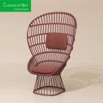 Modern Design Aluminum Frame Water Stain Resistant Comfy Cushioning High Back