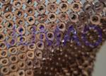 Brown Hollow 4 Mm Metal Sequin Fabric Cloth For Interior Or Exterior Drape