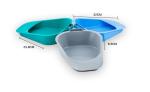 Plastic disposable patient fracture bedpan, Medical bedpan with Handles, Adult