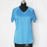 Buy cheap Light Blue Women'S Running Shirt , Wicking Custom Logo Running Tee Shirts from wholesalers