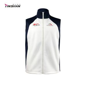 China Unisex S/M/L/XL Custom Team Cotton Spandex Softshell Sleeveless Baseball Vest Designs wholesale