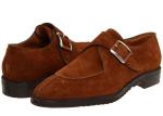 Handcrafted Mens Brown Leather Brogue Shoes , Goodyear Mens Monk Strap Dress