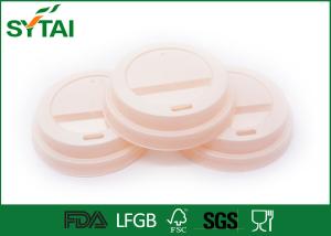 China Eco Friendly Paper Cup Lids , Plastic Coffee Cup Lid With Dome / Flat Shapes wholesale
