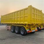 8mm Bottom Plate Thickness Dump Semi-Trailer with 3/4 Axle Original Customizable