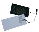 2 Tags Black / White Clothing Hang Tags For Leather Bags 120* 60 mm