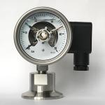 Ss316 50 Bar Pressure Gauge 63mm Dial Metallic Electric Contact Manometer