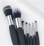 7 Pieces Luxury Travel Makeup Brush Set Easy Grip Durable Plastic Handle