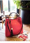 Tassel Totes PU Women Bags Simply Copy Leather Portable Briefcase Lady Bucket
